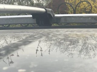 Перемички на рейлінги під ключ (2 шт) Чорний для Mercedes GL сlass X164