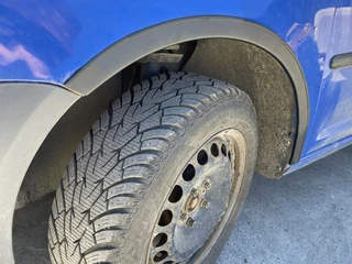 Накладки на арки (чорний мат) Коротка база, 1 зсувні двері (метал) для Volkswagen Caddy 2004-2010 рр