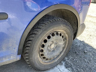 Накладки на арки (чорний мат) Коротка база, 1 зсувні двері (метал) для Volkswagen Caddy 2004-2010 рр