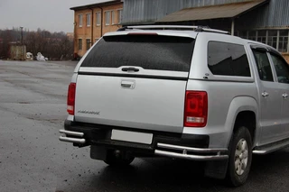 Задні куточки AK003-Double (2 шт., нерж) для Volkswagen Amarok 2010-2022 рр