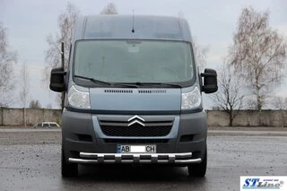 Передня дуга ST015 (нерж.) для Peugeot Boxer 2006-2025 рр
