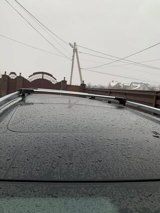 Перемички на рейлінги під ключ (2 шт) Чорний для Mercedes GL сlass X164