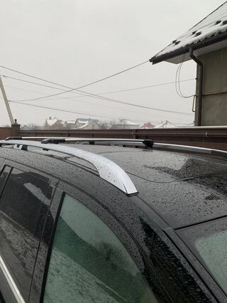 Перемички на рейлінги під ключ (2 шт) Чорний для Mercedes GL сlass X164