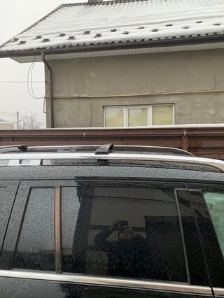 Перемички на рейлінги під ключ (2 шт) Чорний для Mercedes GL сlass X164