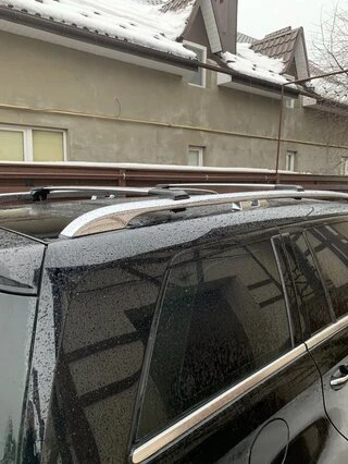Перемички на рейлінги під ключ (2 шт) Чорний для Mercedes GL сlass X164