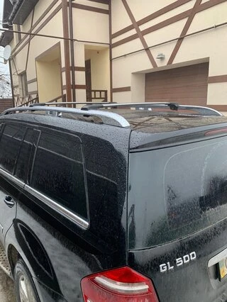 Перемички на рейлінги під ключ (2 шт) Чорний для Mercedes GL сlass X164