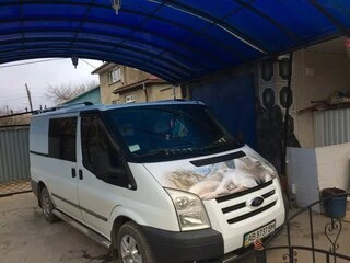 Рейлінги Хром Металеві кінцевики для Ford Transit 2000-2014 рр