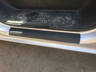 Накладки на карниз ABS (2 шт, DDU) Мат для Renault Trafic 2001-2015 рр