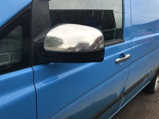 Накладки на дзеркала VITO 2010-2014 (2 шт) Carmos - турецька сталь для Mercedes Viano рр