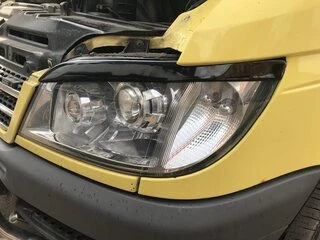 Війки (ABS, чорні) Чорний мат для Mercedes Sprinter W901/902/903/904/905 1995-2006 рр