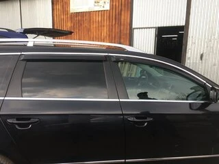 Вітровики з хром молдингом SW (4 шт, HIC) для Volkswagen Passat B6 2006-2012рр