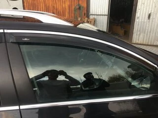 Вітровики з хром молдингом SW (4 шт, HIC) для Volkswagen Passat B6 2006-2012рр