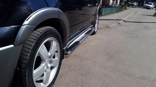 Задня дуга AK002/2 (нерж) для Mitsubishi Outlander 2001-2006 рр