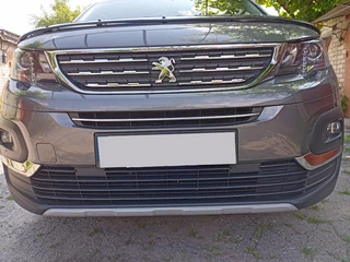 Накладки на решітку (нерж.) Carmos - Турецька сталь для Peugeot Partner/Rifter 2019- рр