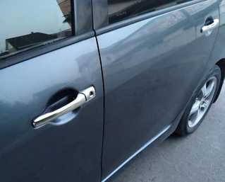 Накладки на ручки (4 шт., нерж.) OmsaLine - Італійська нержавійка для Mitsubishi Grandis 2003-2011 рр