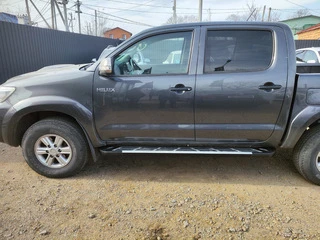 Бокові пороги Sunrise (2 шт., Алюміній) для Toyota Hilux 2006-2015 рр