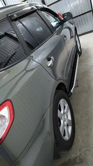 Бокові пороги Fullmond (2 шт, алюм.) для Hyundai Santa Fe 2 2006-2012 рр