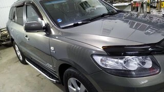 Бокові пороги Fullmond (2 шт, алюм.) для Hyundai Santa Fe 2 2006-2012 рр