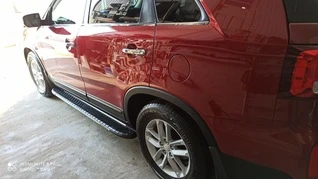 Бокові пороги Bosphorus Grey (2 шт., алюміній) 2013-2016 для Kia Sorento II XM рр