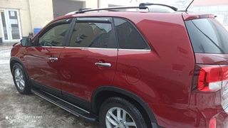 Бокові пороги Bosphorus Grey (2 шт., алюміній) 2013-2016 для Kia Sorento II XM рр