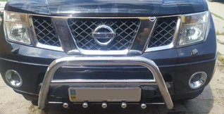 Кенгурятник WT003 (нерж) для Nissan Navara 2006-2015 рр