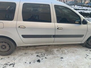 Накладки на ручки (4шт, нерж.) Carmos - Турецька сталь для Renault Logan I 2005-2008 рр