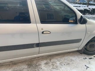 Накладки на ручки (4шт, нерж.) Carmos - Турецька сталь для Renault Logan I 2005-2008 рр