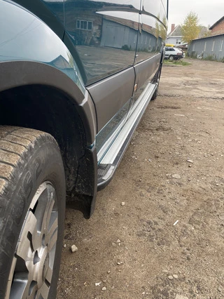 Бокові пороги Rainbow (2 шт., алюміній) Long/ExtraLong для Volkswagen Crafter 2006-2016 рр