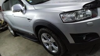 Бокові пороги Bosphorus Grey (2 шт., алюміній) 2006-2015 для Chevrolet Captiva рр