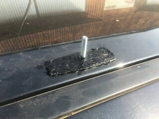 Рейлінги ХРОМ Пластикові ніжки для Nissan Qashqai 2007-2010 рр