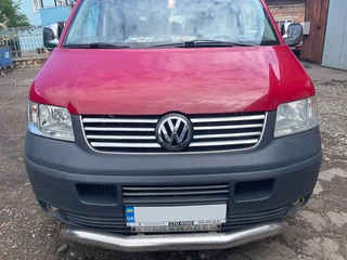 Накладки на решітку (8 смужок, нерж) Carmos - Турецька сталь для Volkswagen T5 Transporter 2003-2010 рр