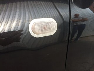 Обведення поворотника (2 шт, нерж) для Nissan Qashqai 2007-2010 рр