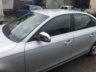 Накладки на дзеркала 2009-2012 (2 шт., нерж) для Ауди A6 C6 рр