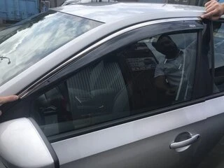 Вітровики з хромом SD (4 шт, Niken) для Skoda Rapid 2012-2019 рр