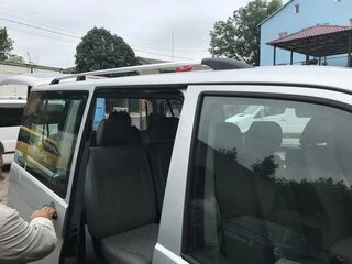 Рейлінги Хром Коротка база, Пластикові ніжки для Volkswagen T5 Caravelle 2004-2010 рр