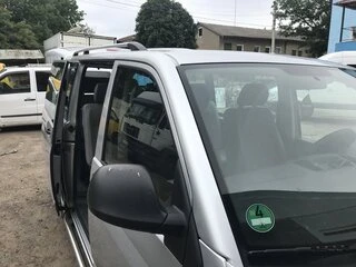 Рейлінги Хром Довга база, Пластикові ніжки для Volkswagen T5 Multivan 2003-2010 рр