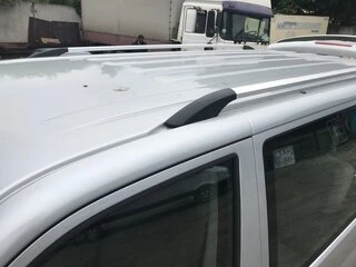 Рейлінги Хром Коротка база, Металеві ніжки для Volkswagen T5 Transporter 2003-2010 рр