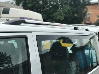 Рейлінги Хром Коротка база, Металеві ніжки для Volkswagen T5 Transporter 2003-2010 рр