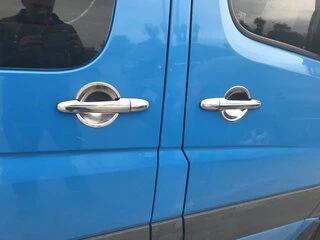 Накладки під ручки (4 шт, нерж.) для Mercedes Sprinter W906 2006-2018 рр