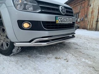 Передній вус подвійний Vegas 2010-2016 (нерж) d70/42 мм для Volkswagen Amarok рр