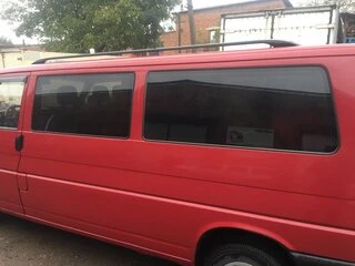 Рейлінги Чорні Коротка база, Металеві ніжки для Volkswagen T4 Caravelle/Multivan