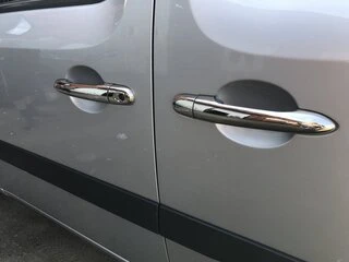 Накладки на ручки (нерж) 4 шт, OmsaLine - Італійська нержавійка для Renault Kangoo 2008-2020 рр