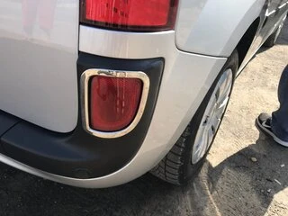 Окантовка задніх рефлекторів (2 шт, нерж.) для Renault Kangoo 2008-2020 рр