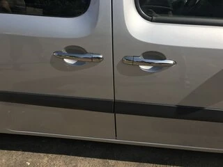 Накладки на ручки (нерж) 4 шт, OmsaLine - Італійська нержавійка для Renault Kangoo 2008-2020 рр