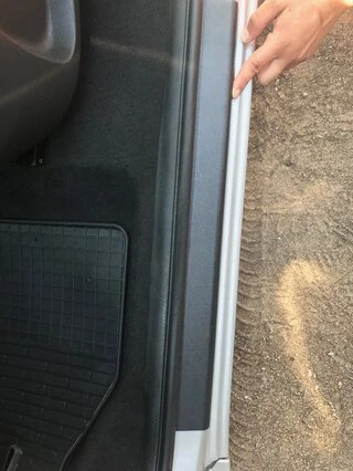 Накладки на пороги DDU (2 шт., пласт) для Mercedes Citan 2013-2021 рр