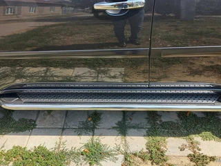 Бокові пороги Maydos V2 (2 шт., алюміній -2025 нерж) для Mitsubishi L200 2006-2015 рр