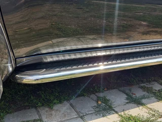 Бокові пороги Maydos V2 (2 шт., алюміній -2025 нерж) для Mitsubishi L200 2006-2015 рр