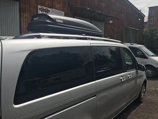 Рейлінги Хром CAN Оригінальний дизайн (метал. ніжки) Середня база (LONG) для Mercedes Vito / V-class W447 2014- рр