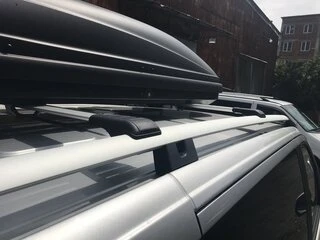 Перемички на рейлінги під ключ (2 шт) Чорний для Mercedes Vito / V-class W447 2014- рр