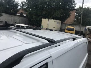 Перемички на рейлінги під ключ (2 шт) Чорний для Mercedes Vito / V-class W447 2014- рр